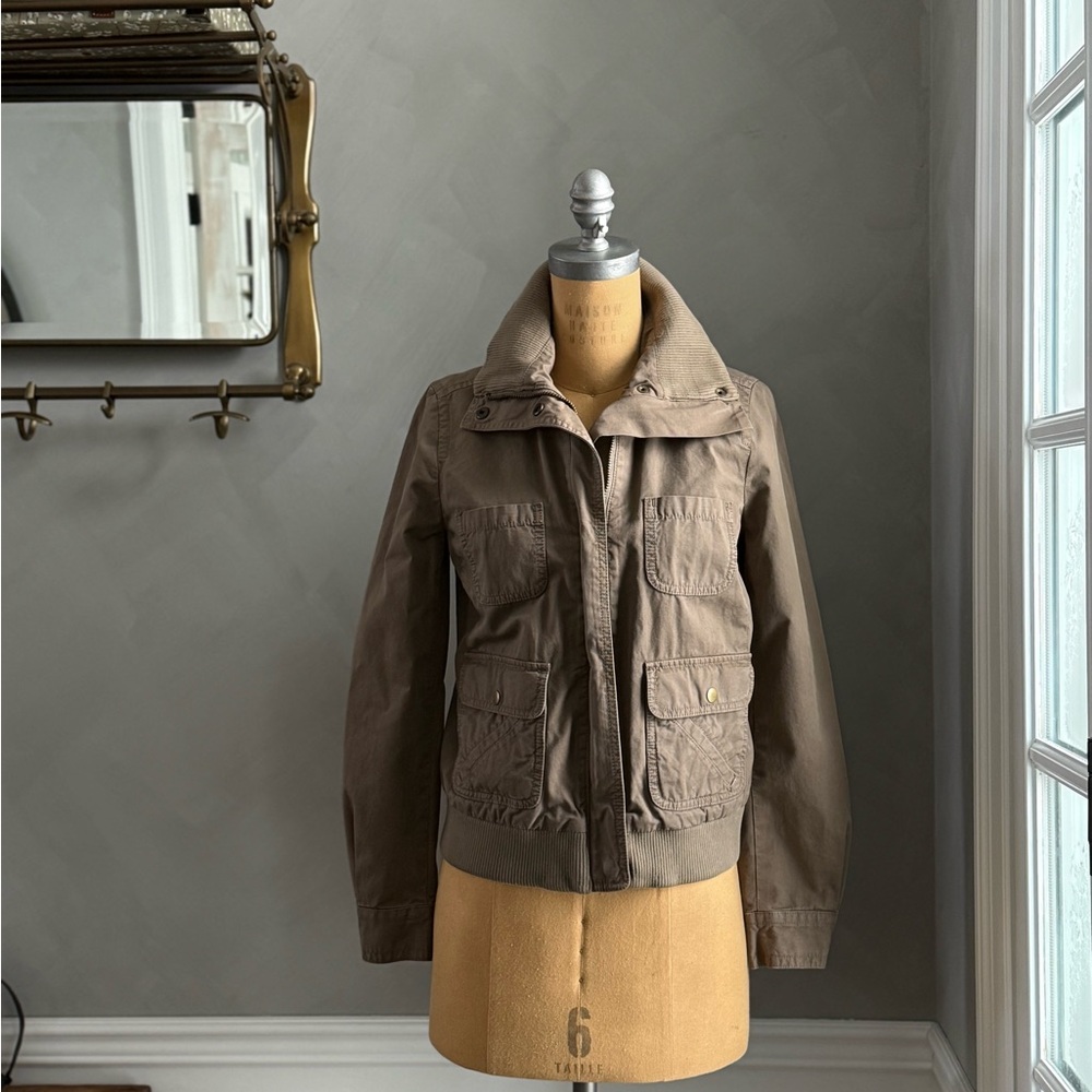 J. Crew Taupe Utility Jacket